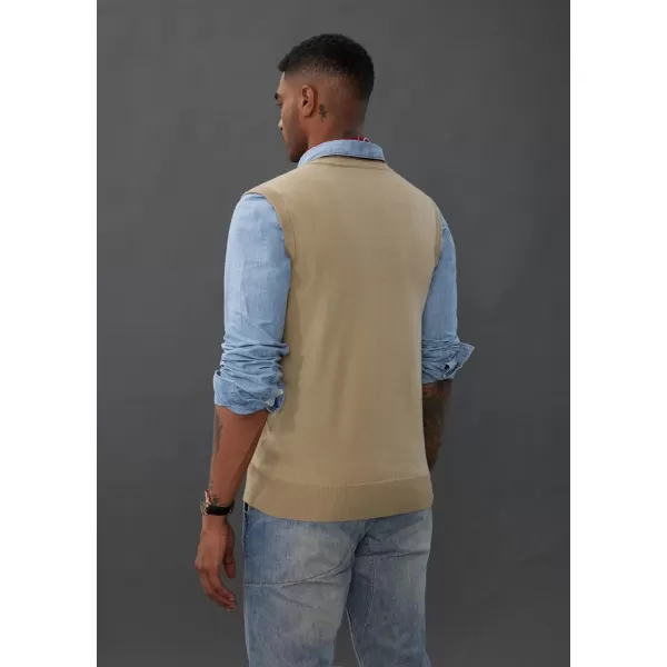 PJ PAUL JONES Mens Sweater Vest Wool Blended Knitted Vest Sweaters V-Neck Sleeveless Pullover Vests