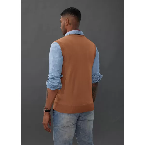 PJ PAUL JONES Mens Sweater Vest Wool Blended Knitted Vest Sweaters V-Neck Sleeveless Pullover Vests