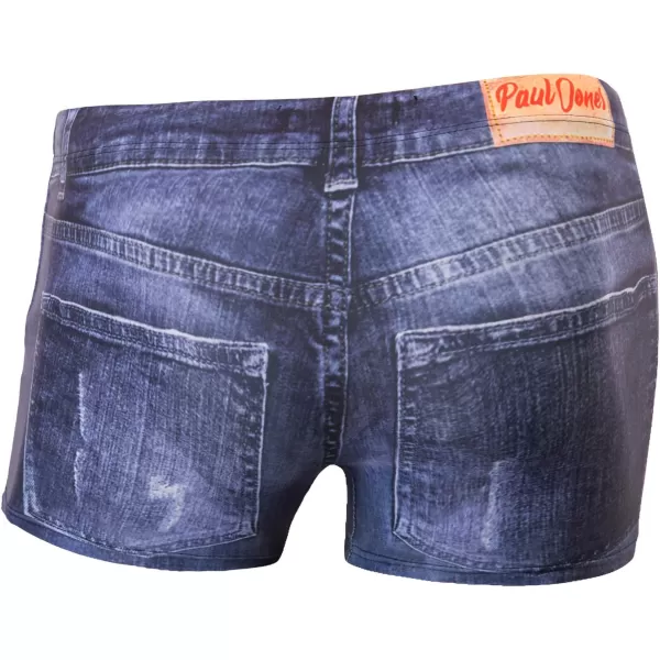 PJ PAUL JONES Men's Swim Trunks Denim Print Beach Swimwear Swimsuit Bikini Briefs