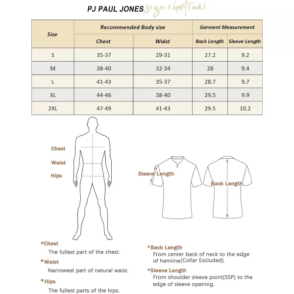 PJ PAUL JONES Mens Texture Polo Shirts Casual Wrinkle Free Elasticity Short Sleeve Knit Golf Shirt Tops