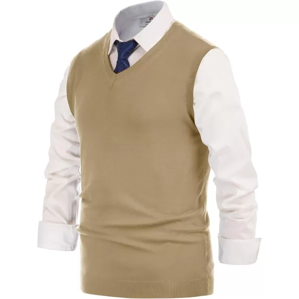 PJ PAUL JONES Mens V-Neck Knitted Sweater Vest Solid Plain Sleeveless Pullover Knitwear