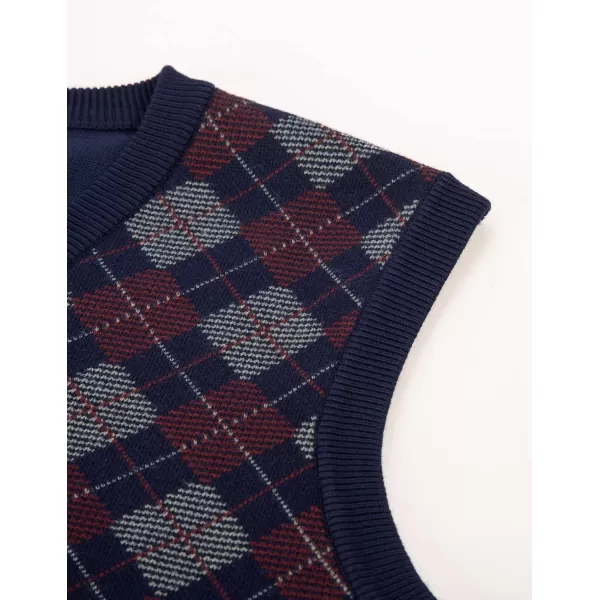 PJ PAUL JONES Mens V-Neck Knitted Sweater Vest Solid Plain Sleeveless Pullover Knitwear