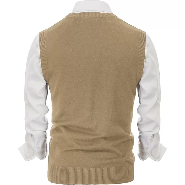 PJ PAUL JONES Men's V Neck Sweater Vest Cable Knitted Pullover Sweaters Vest