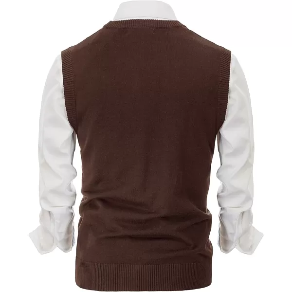 PJ PAUL JONES Men's V Neck Sweater Vest Cable Knitted Pullover Sweaters Vest