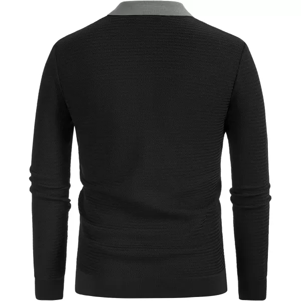 PJ PAUL JONES Men‘s Button Down Polo Shirts Striped Knitted Cardigan Sweaters