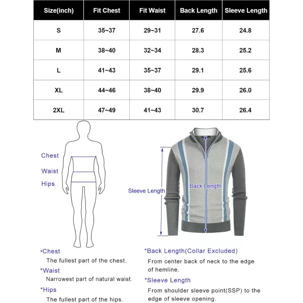 PJ PAUL JONES Quarter Zip Pullover Men Vintage Striped Sweater Thermal Turtlenecks for Winter