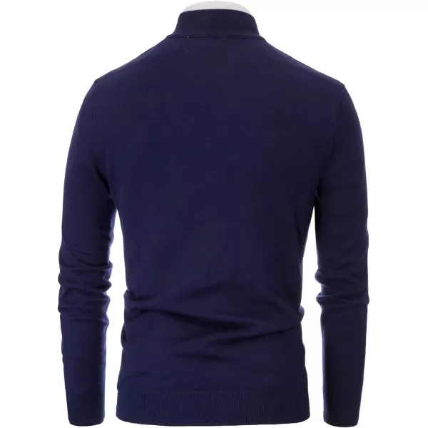 PJ Paul Jones Mens Casual 2-Way Zip Cardingan Sweater Stand Collar Full-Zip Sweater Jacket
