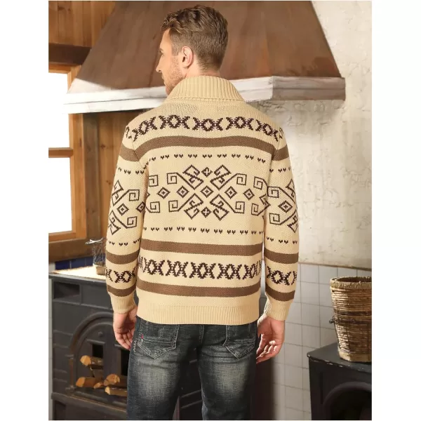 PJ Paul Jones Men's Casual Curling Sweater Cardigans Button Down Knitted Sweater