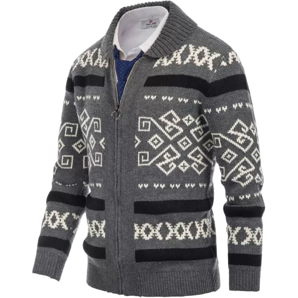 PJ Paul Jones Men's Casual Curling Sweater Cardigans Button Down Knitted Sweater