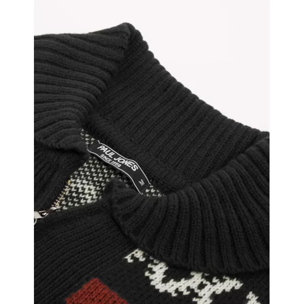 PJ Paul Jones Men's Casual Curling Sweater Cardigans Button Down Knitted Sweater