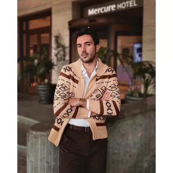 PJ Paul Jones Men's Casual Curling Sweater Cardigans Button Down Knitted Sweater