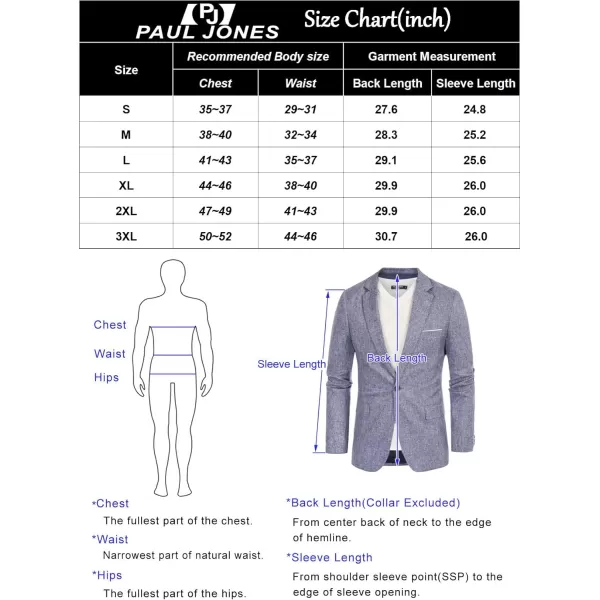 PJ Paul Jones Men's Casual One Button Suit Blazer Jacket Sport Coat