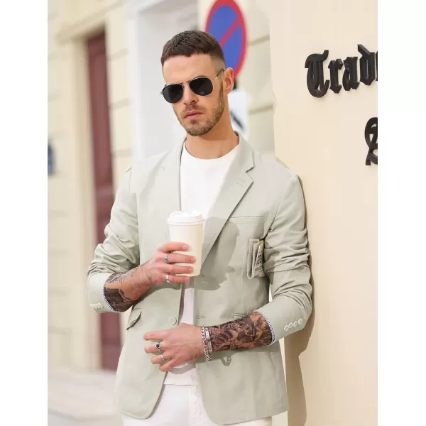 PJ Paul Jones Men's Cotton Twill Blazer Jacket Lightweight Casual Slim Fit Sport Coat