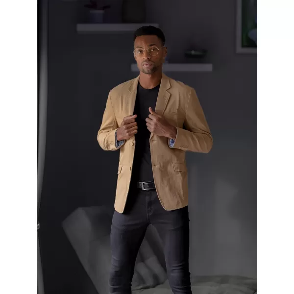 PJ Paul Jones Men's Cotton Twill Blazer Jacket Lightweight Casual Slim Fit Sport Coat