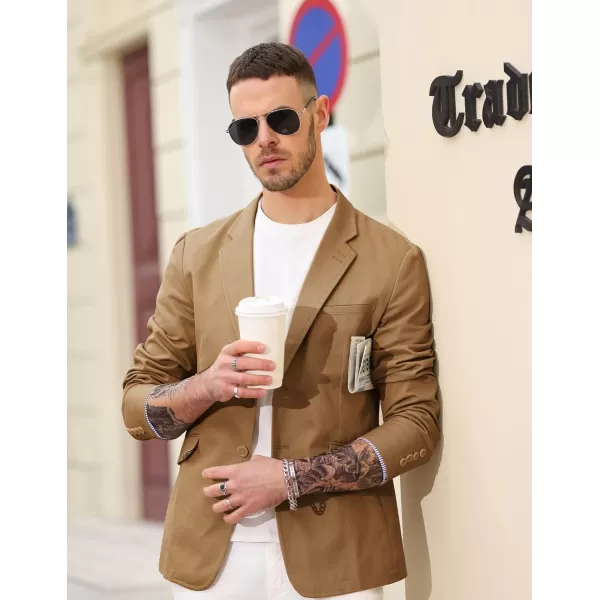 PJ Paul Jones Men's Cotton Twill Blazer Jacket Lightweight Casual Slim Fit Sport Coat