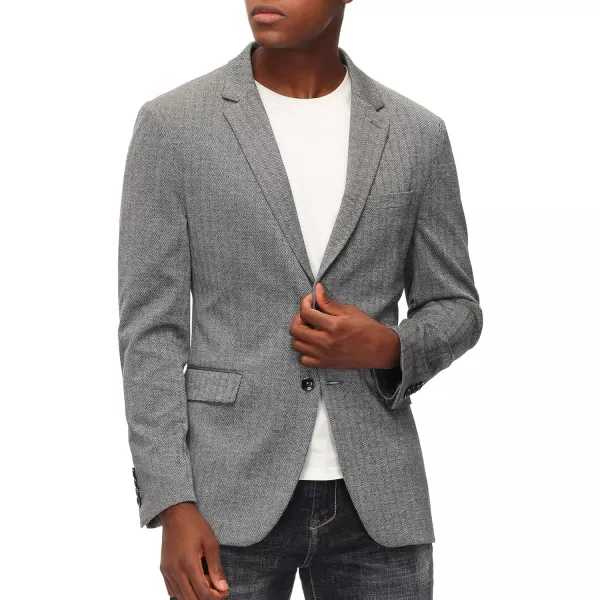 PJ Paul Jones Men's Herringbone Blazer Jacket Lightweight Casual Knit Sport Coat
