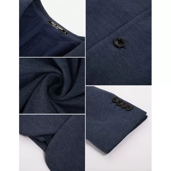 PJ Paul Jones Men's Herringbone Blazer Jacket Lightweight Casual Knit Sport Coat