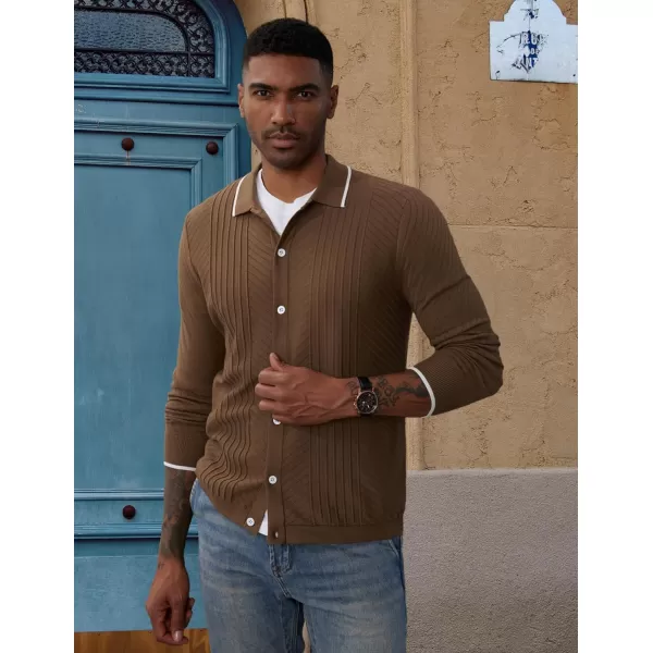 PJ Paul Jones Mens Knitting Stretch Golf Polo Shirts Lightweight Tee Shirts