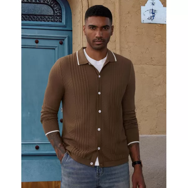 PJ Paul Jones Mens Knitting Stretch Golf Polo Shirts Lightweight Tee Shirts