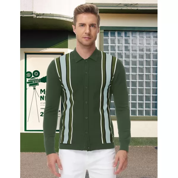 PJ Paul Jones Mens Knitting Stretch Golf Polo Shirts Lightweight Tee Shirts