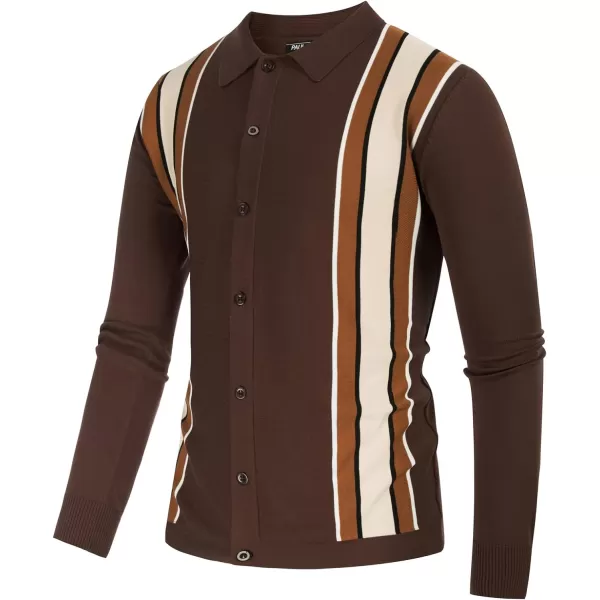 PJ Paul Jones Mens Knitting Stretch Golf Polo Shirts Lightweight Tee Shirts