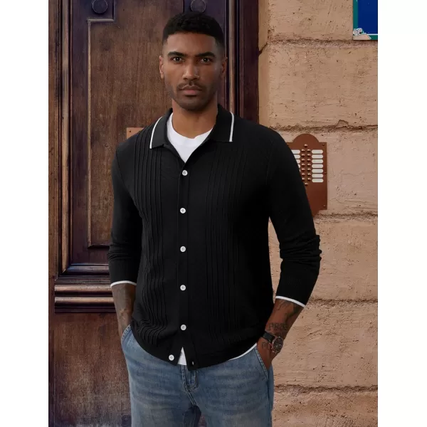 PJ Paul Jones Mens Knitting Stretch Golf Polo Shirts Lightweight Tee Shirts