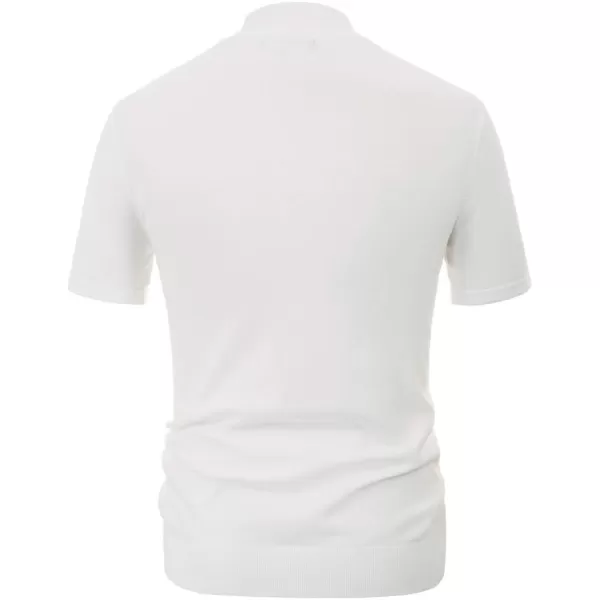 PJ Paul Jones Mens Mock Turtleneck Knit Pullover Sweater Short Sleeve Solid Knitwear Sweaters