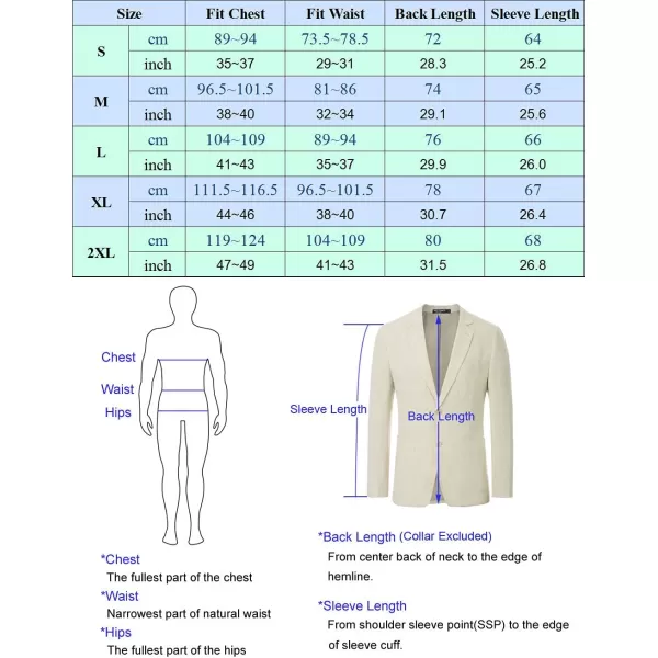 PJ Paul Jones Men's Slim Fit Lightweight Linen Jacket Tailored Blazer Sport Coat