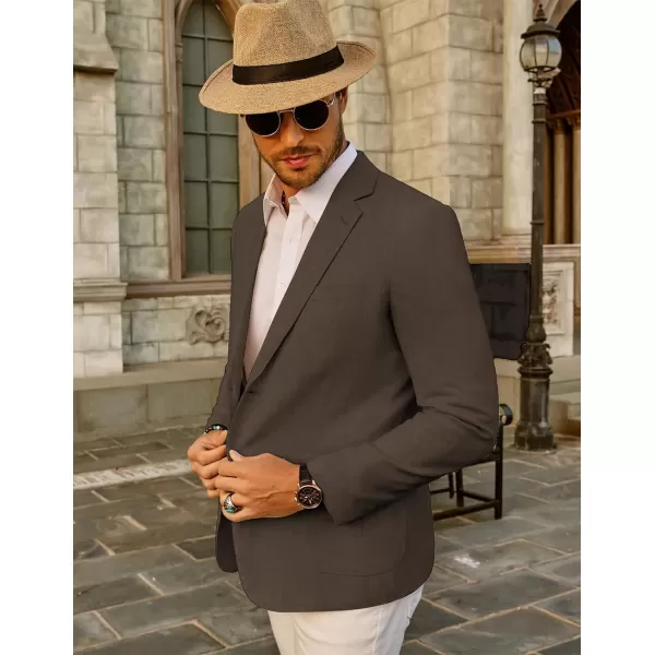 PJ Paul Jones Men's Slim Fit Lightweight Linen Jacket Tailored Blazer Sport Coat