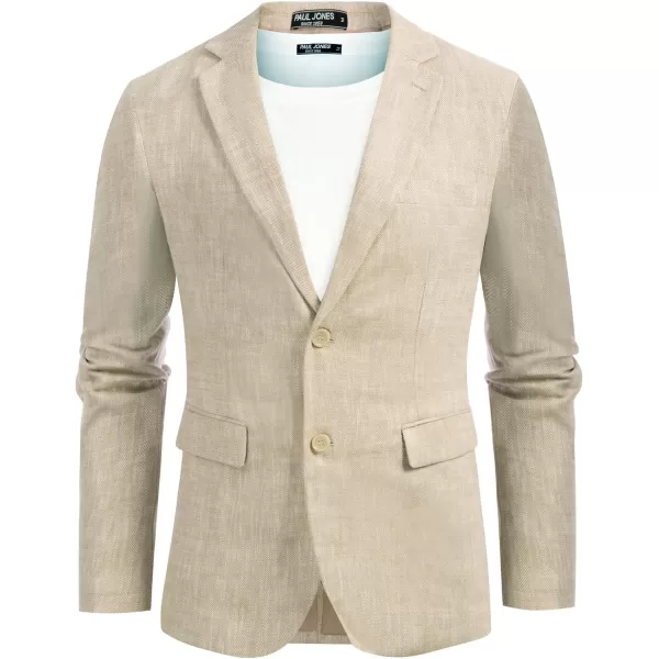 PJ Paul Jones Men's Slim Fit Lightweight Linen Jacket Tailored Blazer Sport Coat