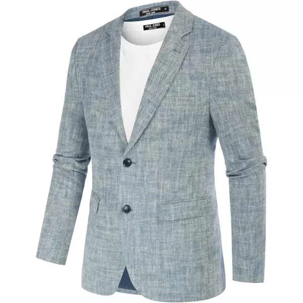 PJ Paul Jones Men's Slim Fit Lightweight Linen Jacket Tailored Blazer Sport Coat