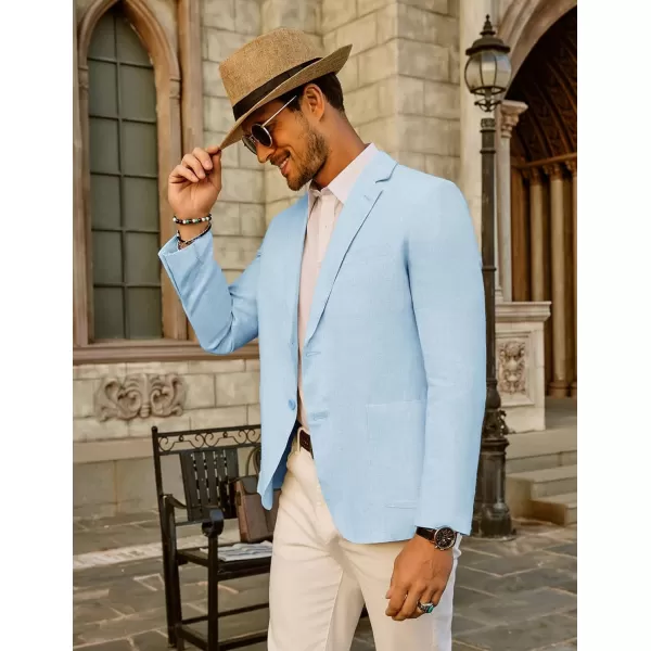PJ Paul Jones Men's Slim Fit Lightweight Linen Jacket Tailored Blazer Sport Coat