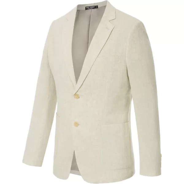 PJ Paul Jones Men's Slim Fit Lightweight Linen Jacket Tailored Blazer Sport Coat