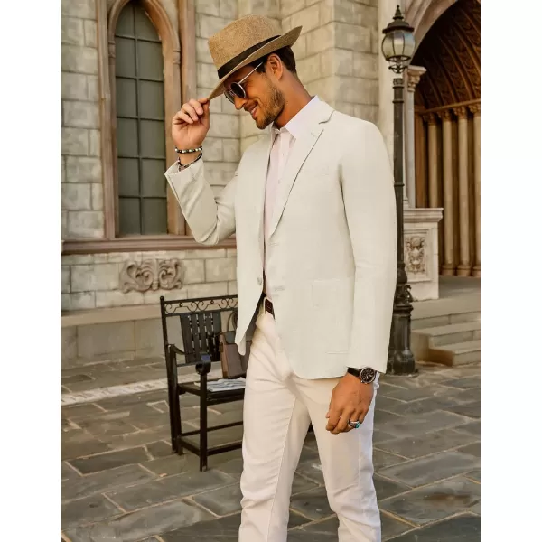 PJ Paul Jones Men's Slim Fit Lightweight Linen Jacket Tailored Blazer Sport Coat