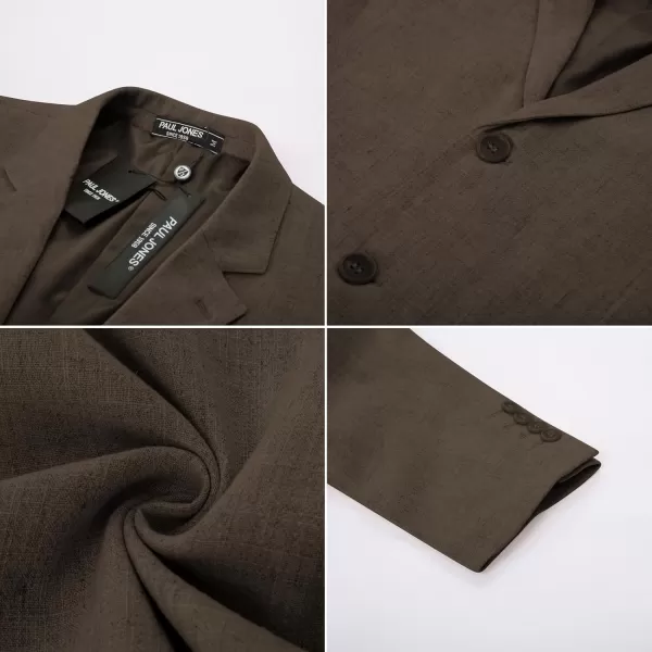 PJ Paul Jones Men's Slim Fit Lightweight Linen Jacket Tailored Blazer Sport Coat