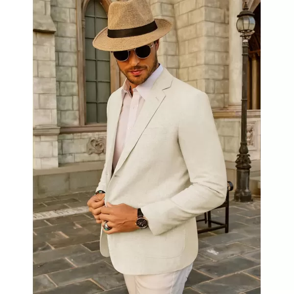 PJ Paul Jones Men's Slim Fit Lightweight Linen Jacket Tailored Blazer Sport Coat
