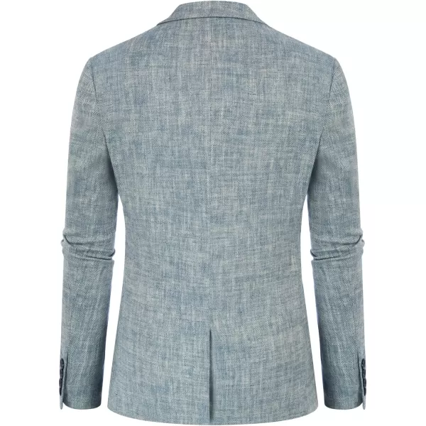 PJ Paul Jones Men's Slim Fit Lightweight Linen Jacket Tailored Blazer Sport Coat