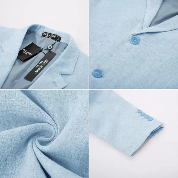 PJ Paul Jones Men's Slim Fit Lightweight Linen Jacket Tailored Blazer Sport Coat