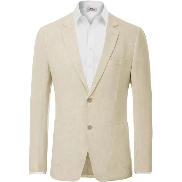 PJ Paul Jones Men's Slim Fit Lightweight Linen Jacket Tailored Blazer Sport Coat