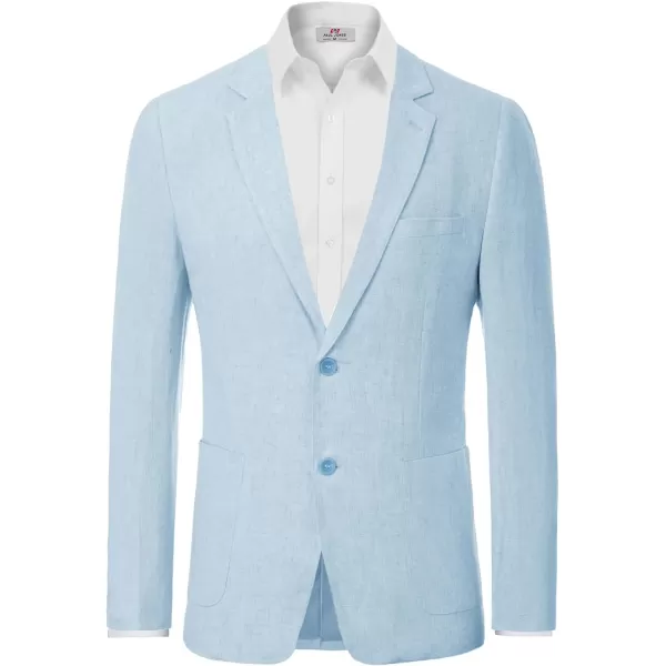 PJ Paul Jones Men's Slim Fit Lightweight Linen Jacket Tailored Blazer Sport Coat