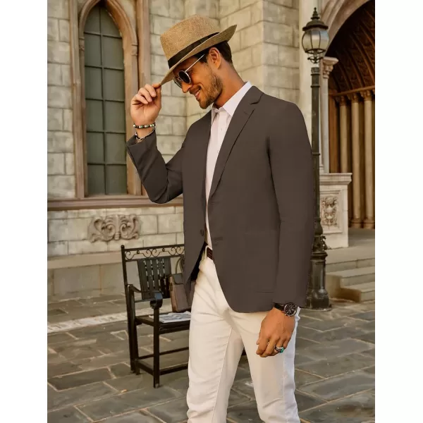 PJ Paul Jones Men's Slim Fit Lightweight Linen Jacket Tailored Blazer Sport Coat