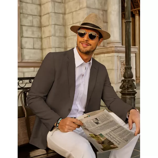 PJ Paul Jones Men's Slim Fit Lightweight Linen Jacket Tailored Blazer Sport Coat