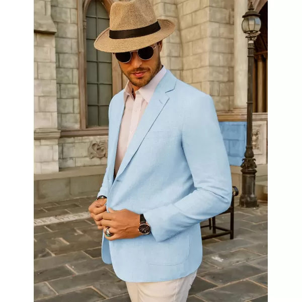 PJ Paul Jones Men's Slim Fit Lightweight Linen Jacket Tailored Blazer Sport Coat