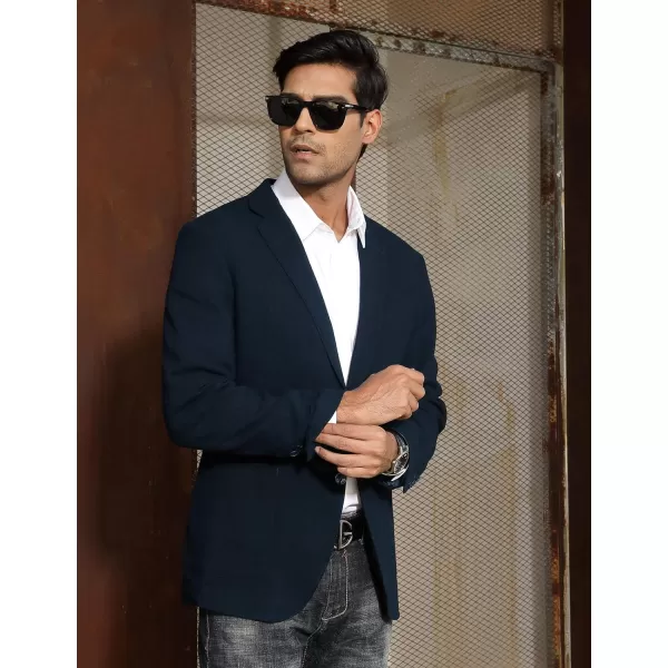 PJ Paul Jones Men's Slim Fit Lightweight Linen Jacket Tailored Blazer Sport Coat