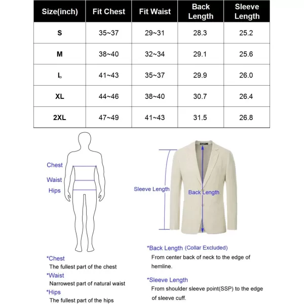 PJ Paul Jones Men's Slim Fit Lightweight Linen Jacket Tailored Blazer Sport Coat