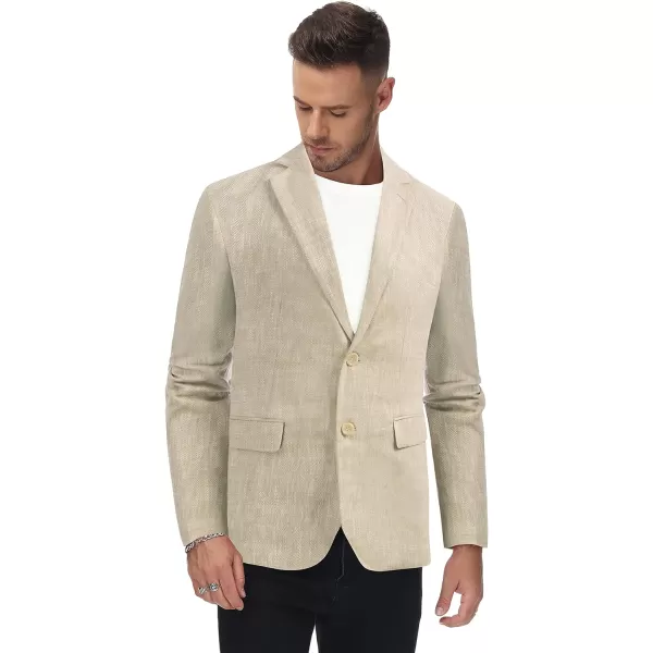 PJ Paul Jones Men's Slim Fit Lightweight Linen Jacket Tailored Blazer Sport Coat