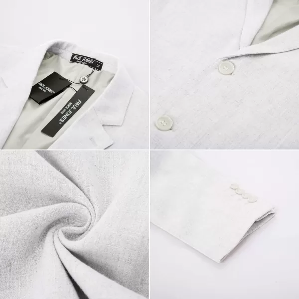 PJ Paul Jones Men's Slim Fit Lightweight Linen Jacket Tailored Blazer Sport Coat