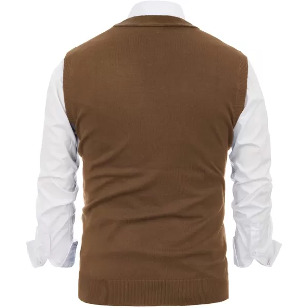 PJ Paul Jones Men's Sweater Vest Cardigan Button Front Knitwear Contrast Color Argyle Sweater Vest