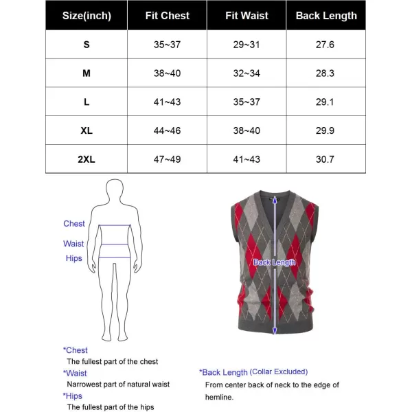 PJ Paul Jones Men's Sweater Vest Cardigan Button Front Knitwear Contrast Color Argyle Sweater Vest