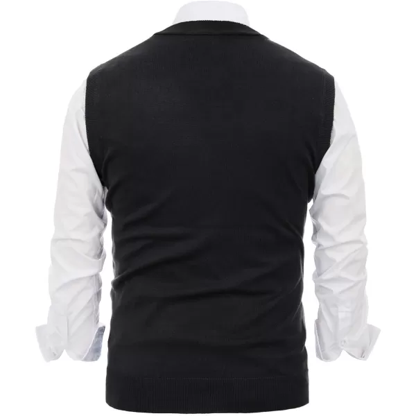 PJ Paul Jones Men's Sweater Vest Cardigan Button Front Knitwear Contrast Color Argyle Sweater Vest